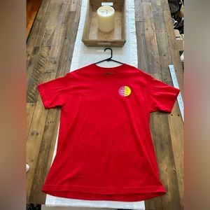 Pre-owned Anti Social Social Club ASSC S/S Hypocrite Tee in Red/Yellow. Large.